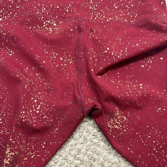 Zyia Active Red Stay Gold Light n Tight Hi-Rise 7/8 Leggings Size 4. - Picture 8 of 14